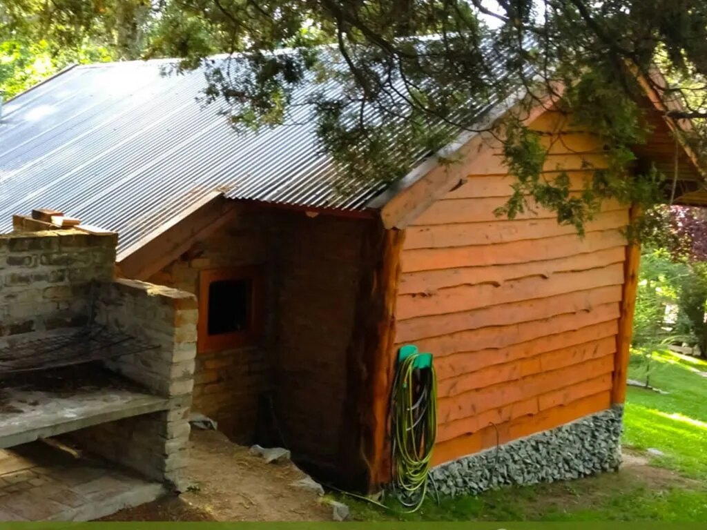 Each cabin has its own grill