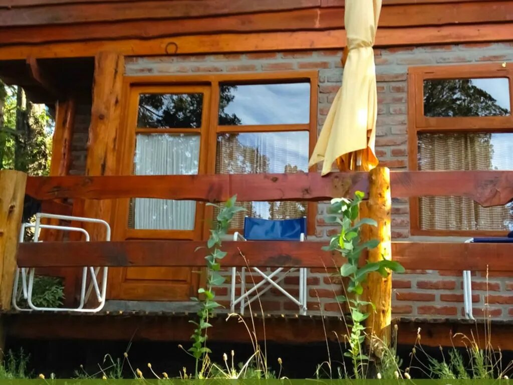 The cabin porch